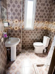 Koupelna v ubytování Irakli Guest House