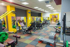 Fitness centrum a/nebo fitness zařízení v ubytování Mark Plaza Hotel