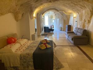 Posezení v ubytování Alla dimora di Chiara Suite and Rooms