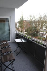 Balkon atau teras di Dorstener Ferienwohnung