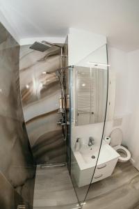 Koupelna v ubytování Apartament de lux ultramodern in zona centrala