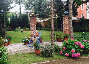 Zahrada ubytování Pension Bloo Tomato