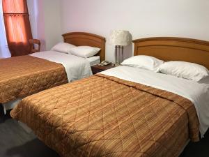 Lova arba lovos apgyvendinimo įstaigoje Hotel La Residence du Voyageur