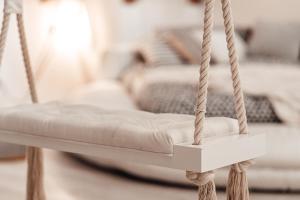 Voodi või voodid majutusasutuse Luxusloft Timeout with private Spa toas