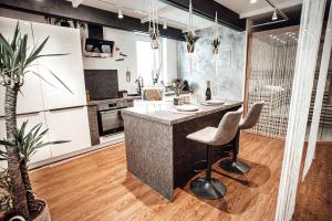 Köök või kööginurk majutusasutuses Luxusloft Timeout with private Spa