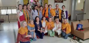 a group of people are posing for a picture at Hotel Sai leela - Shirdi in Shirdi
