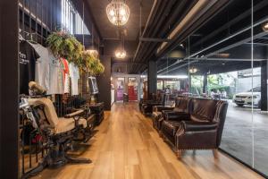 Posezení v ubytování Sleep Box Sukhumvit 22
