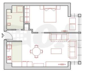 Plán poschodí v ubytovaní Apartamentos Castrón Douro