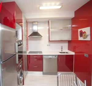 Kuchyňa alebo kuchynka v ubytovaní Apartamentos Castrón Douro