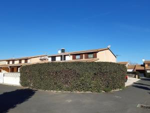 a large green hedge in front of a house at Domaine de vacances à 600m de la plage villa climatisée, 2 chambres, 4 à 6 couchages WIFI, terrasse angle, parking, animations et piscines en supplément LRTAMG1 in Portiragnes