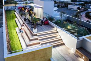 a view from the top of a building with stairs at Résidence Kley Toulouse in Toulouse