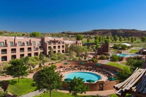 an aerial view of a resort with a swimming pool at Hyatt Regency Tamaya South Santa Fe in Santa Ana Pueblo