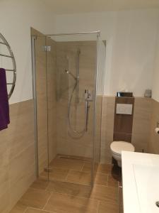 Koupelna v ubytování Haus Bergglück