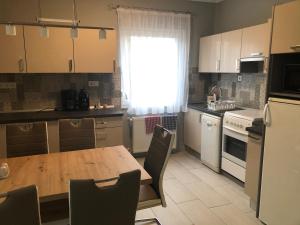 Kuchyň nebo kuchyňský kout v ubytování Galéria deluxe apartman