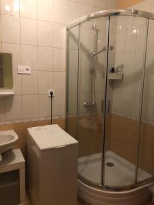 Koupelna v ubytování Galéria deluxe apartman