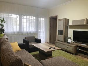 Predel za sedenje v nastanitvi Galéria deluxe apartman