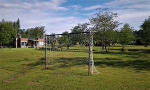 a goal in the middle of a field at Puesto Potrillos in Villa Yacanto