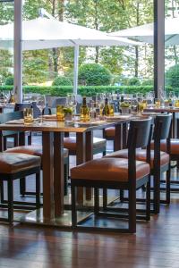 Restaurace v ubytování Radisson Blu Media Harbour Hotel, Düsseldorf