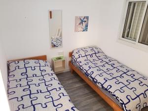 Postel nebo postele na pokoji v ubytování Nazareth View