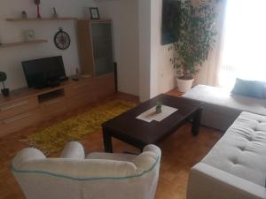a living room with two chairs and a coffee table at Apartment Nedic in Doboj