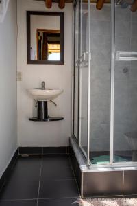 A bathroom at Hotel Casa de Nelly