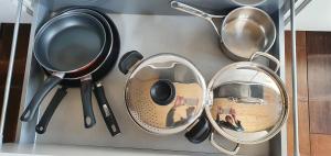 Cuisine ou kitchenette dans l'établissement Vue sur Meuse