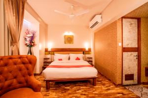 Katil atau katil-katil dalam bilik di Hotel Prabha Palace