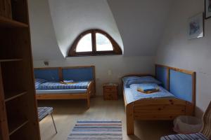 Giường trong phòng chung tại Viehberghütte