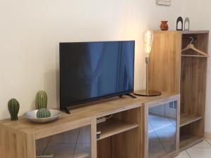 A television and/or entertainment centre at FraBa Apartment