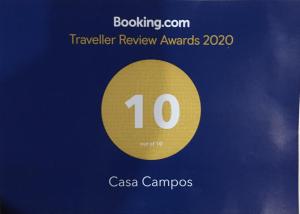 Casa Campos的证书、奖牌、标识或其他文件
