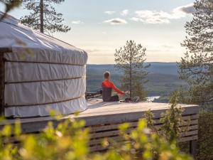 Loodusmaastik of the luxury tent lähedal