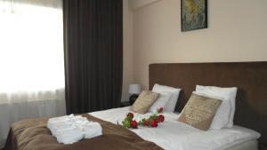 Katil atau katil-katil dalam bilik di Apartament 50m od plaży
