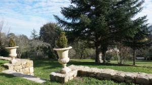 Au Clos de Mathilde外面的花园