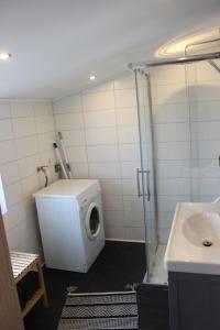 Koupelna v ubytování AAR Nordsee Appartement