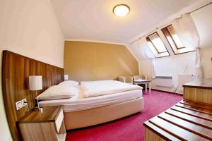 Voodi või voodid majutusasutuse Hotel Koruna toas