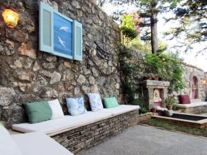 A garden outside Polytropon Apartments