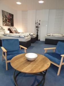 Et opholdsområde på City-Appartement Vogel