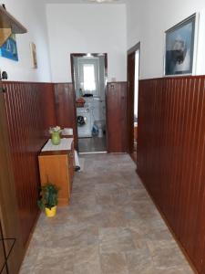 a hallway of a room with a bathroom at Holiday Home Goga in Drniš +54 photos