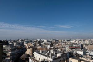 a view of a city with buildings at Egnatia Flat in Thessaloniki