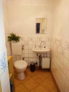 ห้องน้ำของ Ferienwohnung Herpich