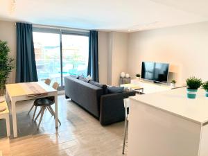 Et opholdsområde på appartement Duna Beach