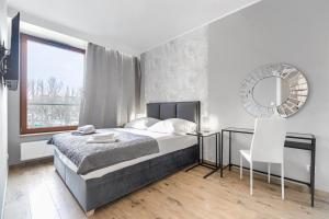 Vuode tai vuoteita majoituspaikassa EXCLUSIVE Szczecin Apartment - 2 seperate bedroom 5 star Apartment *****