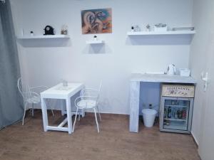 Kuchyň nebo kuchyňský kout v ubytování Retro apartment