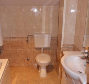 Koupelna v ubytování Apartments T & D