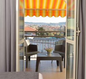 Balkón nebo terasa v ubytování Piano Alto Rooms
