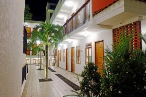 O edifício onde o hotel está situado