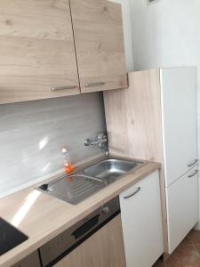 Kuchyň nebo kuchyňský kout v ubytování Apartment Traunsee + 5 fotografií