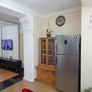 Kuchyň nebo kuchyňský kout v ubytování Gocha's apartaments