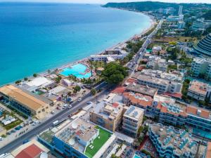 Üldine merevaade või majutusasutusest Filmar Hotel, Ixia, Rhodes pildistatud vaade