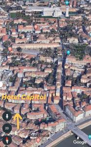Nespecifikovaný výhled na destinaci Pisa nebo výhled na město při pohledu z hotelu